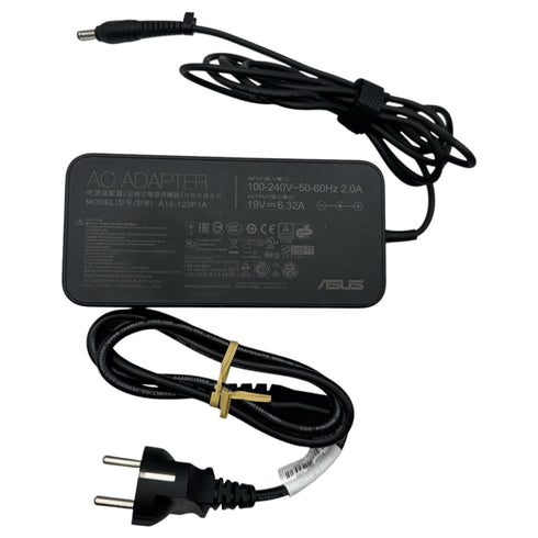 Original ASUS AC-adapter (modell A15-120P11 19V / 6.32A Laddare (beg)