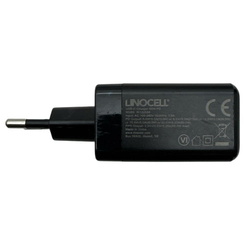 Linocell USB-C PD-laddare 65W PD svart (beg)