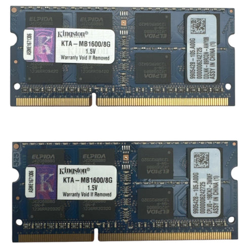 Kingston 2X8GB 16GB DDR3L-1600 SO-DIMM KTA-MB1600/16G
