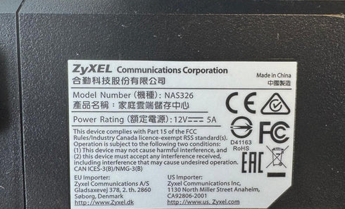 ZyXEL NAS326 (beg)
