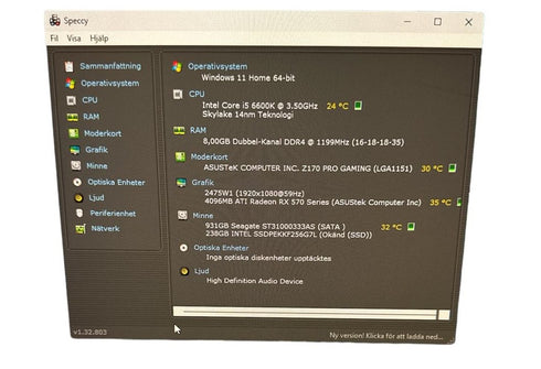 Stationär Gaming Dator (141) (beg)