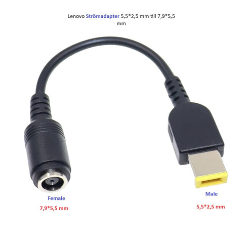 Lenovo Strömadapter 5,5*2,5 mm till 7,9*5,5 mm