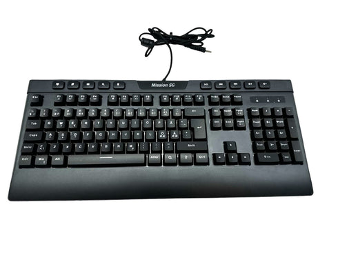 MIssion SG GGB 2.2 keyboard - Nordic - black - Tangentbord - Nordisk - Svart med RGB-bakgrundsbelysning