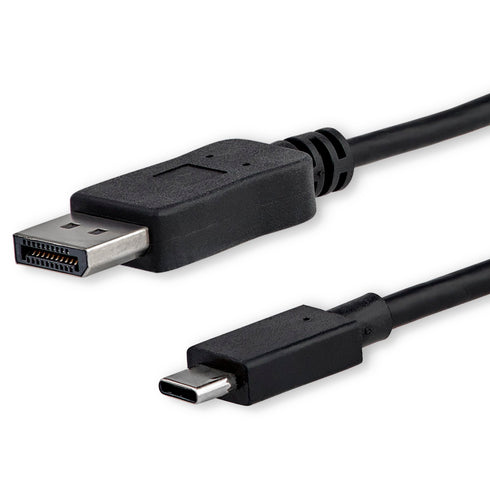 USB-C TILL DISPLAYPORT KABEL 2 METER SVART