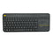Logitech K400 Plus Trådlöst tangentbord med Touchpad