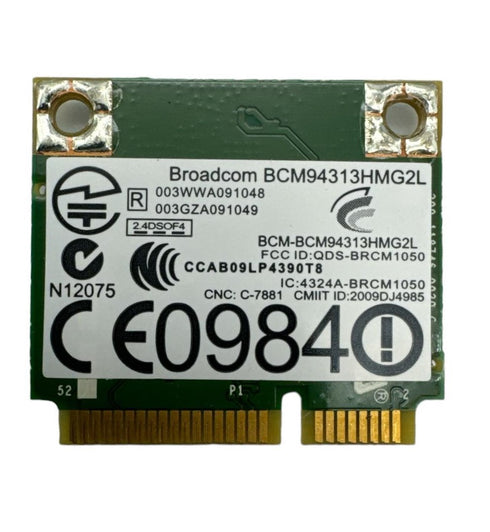 BroadCom BCM94312HMG DW1397 Half Mini PCI-Express PCIe trådlöst WLAN WiFi-kort för Dell KW770 FR016