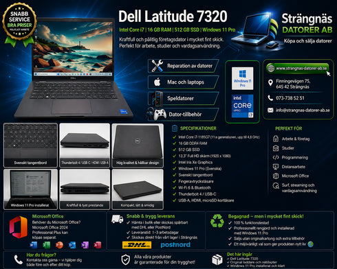 Dell Latitude 7320 Intel Core i7 | 16 GB RAM | 512 GB SSD | Windows 11 Pro