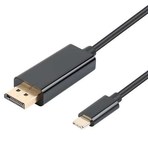 USB-C till Displayport (DP) adapter kabel 1.8 m Svart (beg