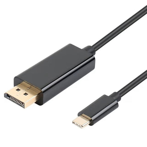 USB-C till Displayport (DP) adapter kabel Svart (beg)