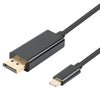 USB-C till Displayport (DP) adapter kabel 1.8 m Svart (beg