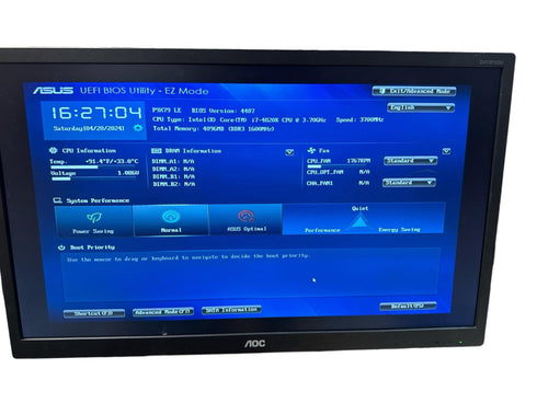 Moderkort ASUS P9X79 LE med Processor intel core i7 4820K Socket 2011