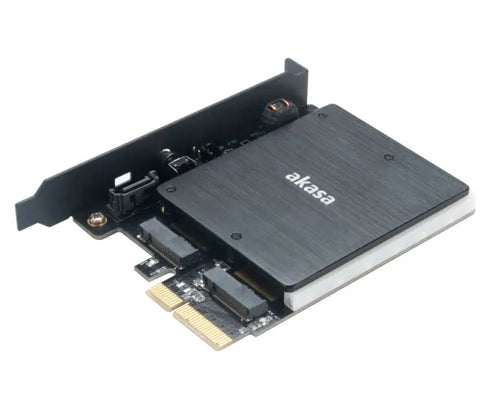 Akasa M.2 PCIe och M.2 SATA SSD Adapter