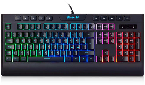 MIssion SG GGB 2.2 keyboard - Nordic - black - Tangentbord - Nordisk - Svart med RGB-bakgrundsbelysning