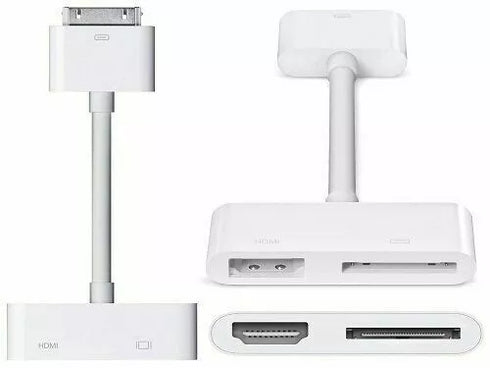 Apple A1388 30pin till AV HDMI Adapter (beg)