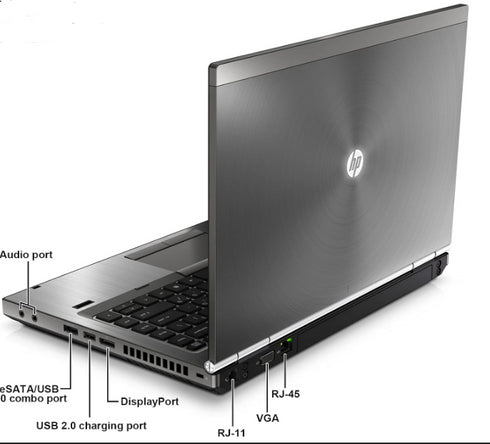 HP EliteBook 8460p - Core i7 2620M / 4GB Ram / 128GB SSD / 14" LED / WIN 10 (beg)