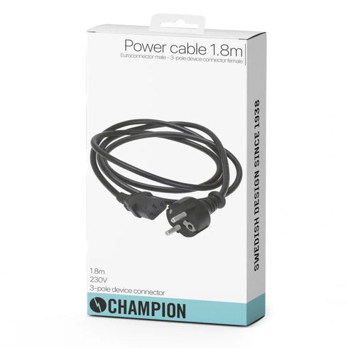 Strömkabel 1.8m till stationär dator